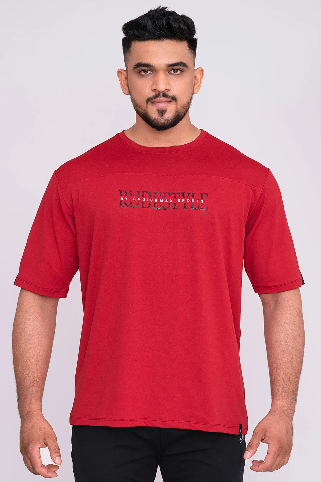 Rudestyle HD oversized T-Shirt - Persian Red