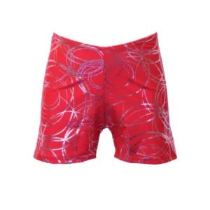 SALE - JAMIE - RED SWIRL HOTPANTS / SHORTS