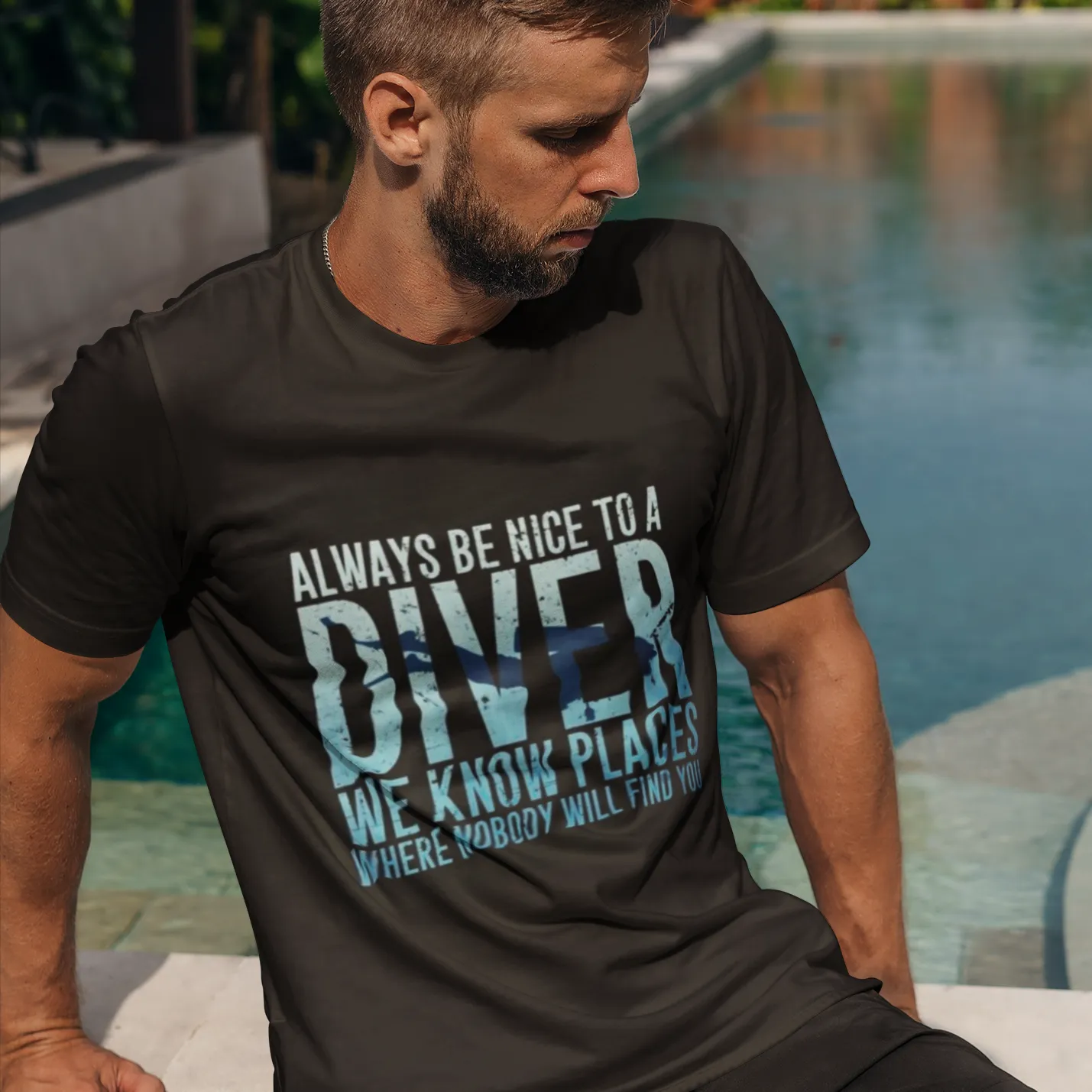 Scuba diving T-Shirt for Men | Always Be Nice To A Diver