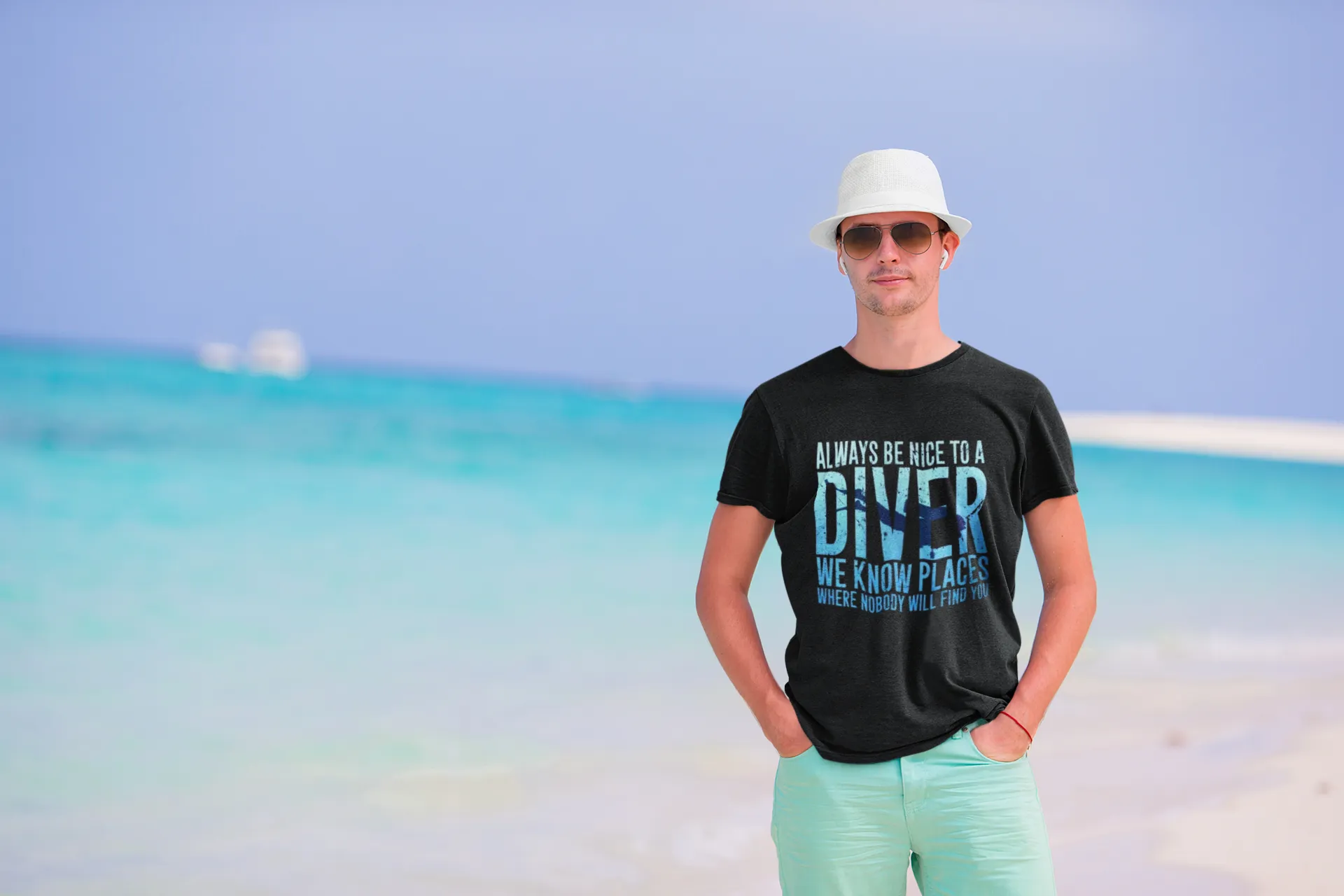 Scuba diving T-Shirt for Men | Always Be Nice To A Diver