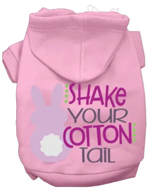 Shake Your Cotton Tail Screen Print Dog Hoodie Light Pink Xxl