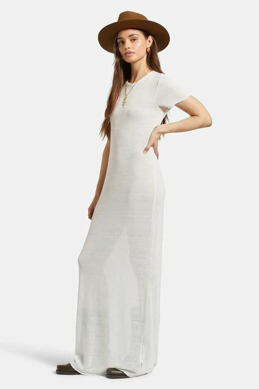 Sheer Knit Dress - Off White