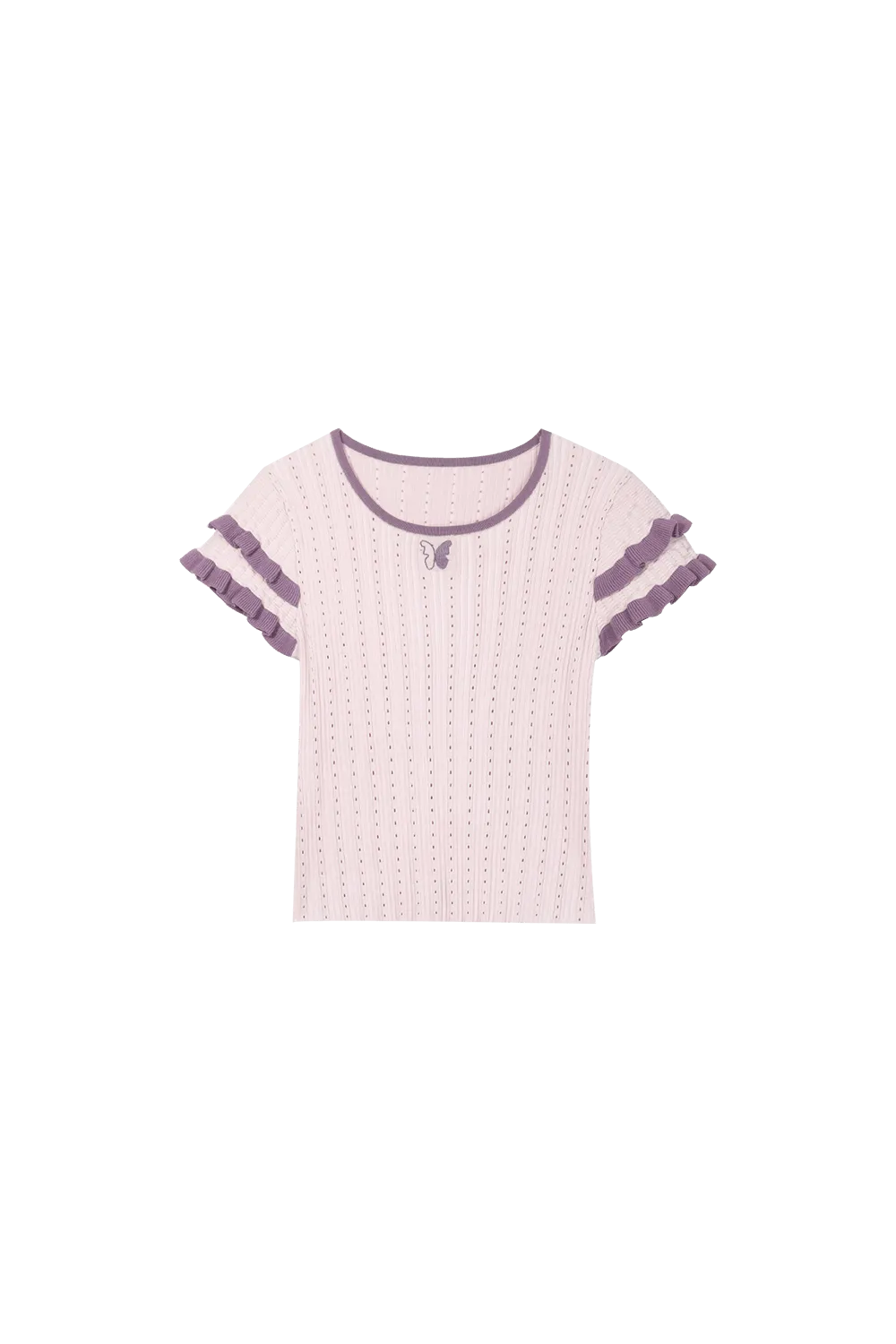 Short Sleeve Knit T-shirt for Women