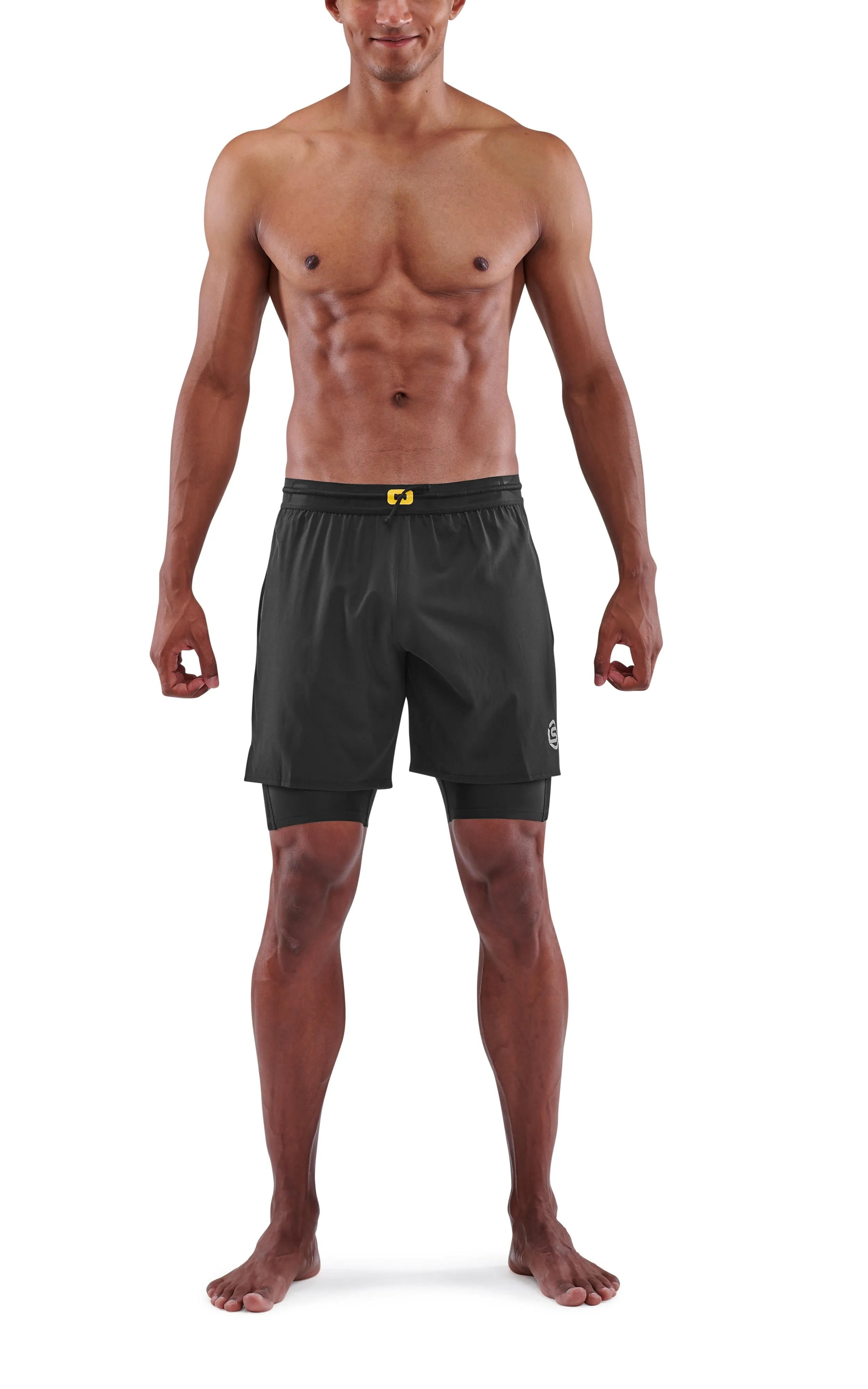 SKINS Men's Compression Superpose Half Tights 3-Series - Black