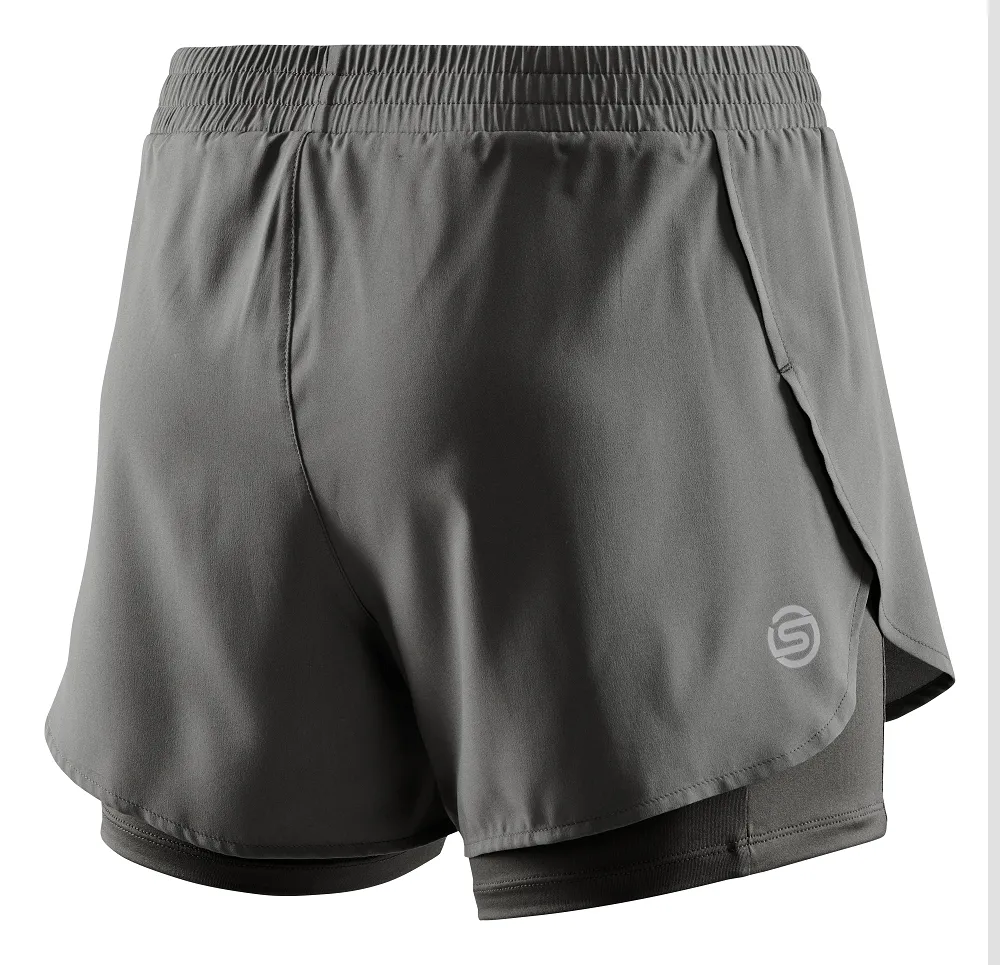 SKINS Women's Activewear X-Fit Shorts 3-Series - Charcoal