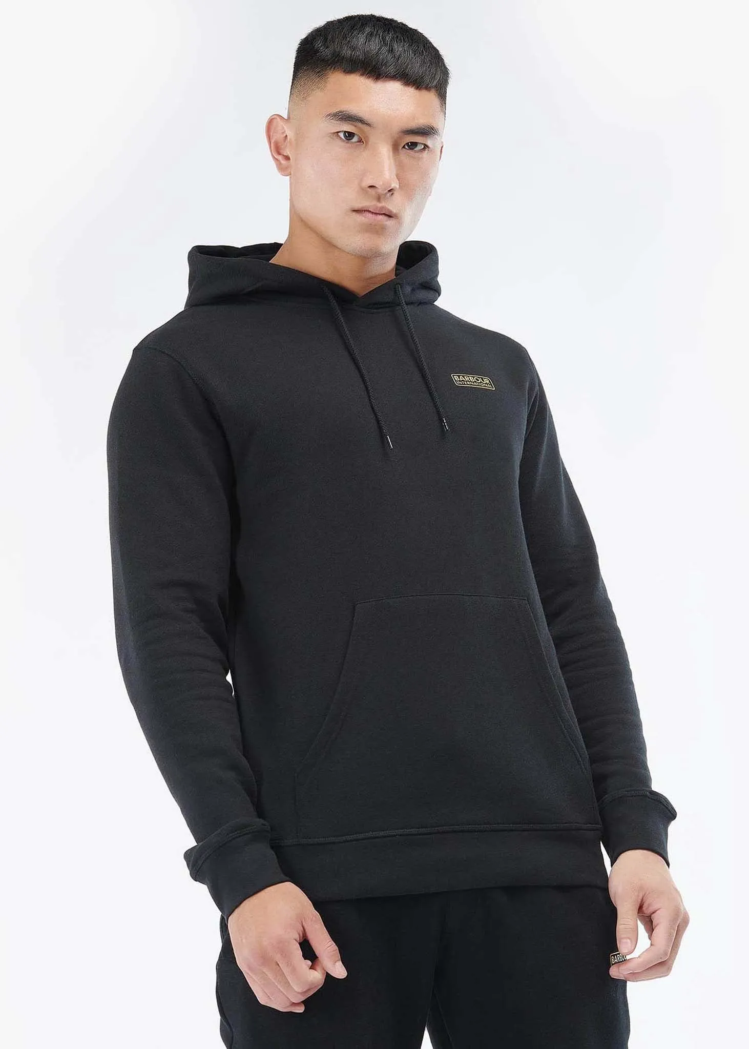 Small logo hoodie - black