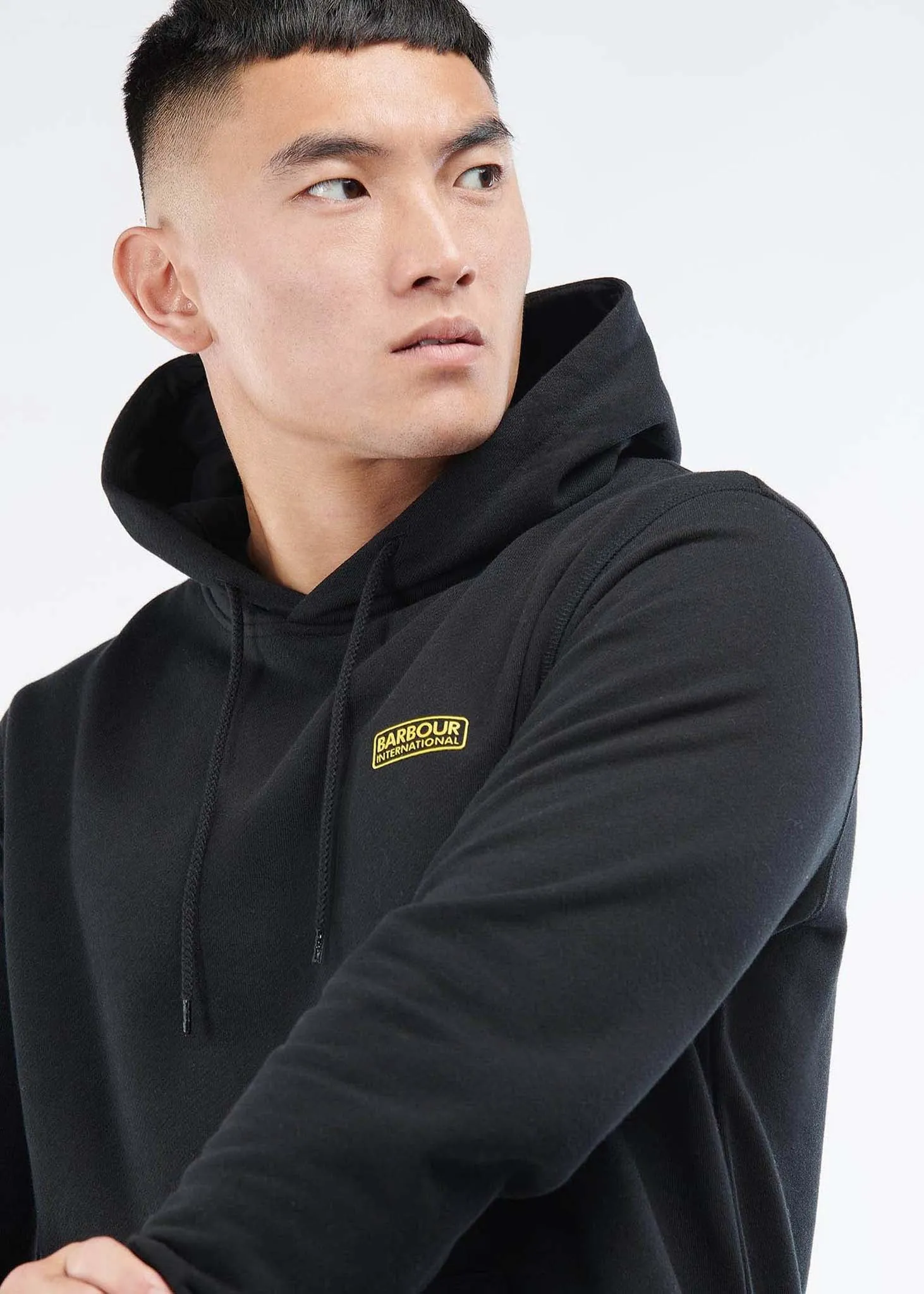 Small logo hoodie - black