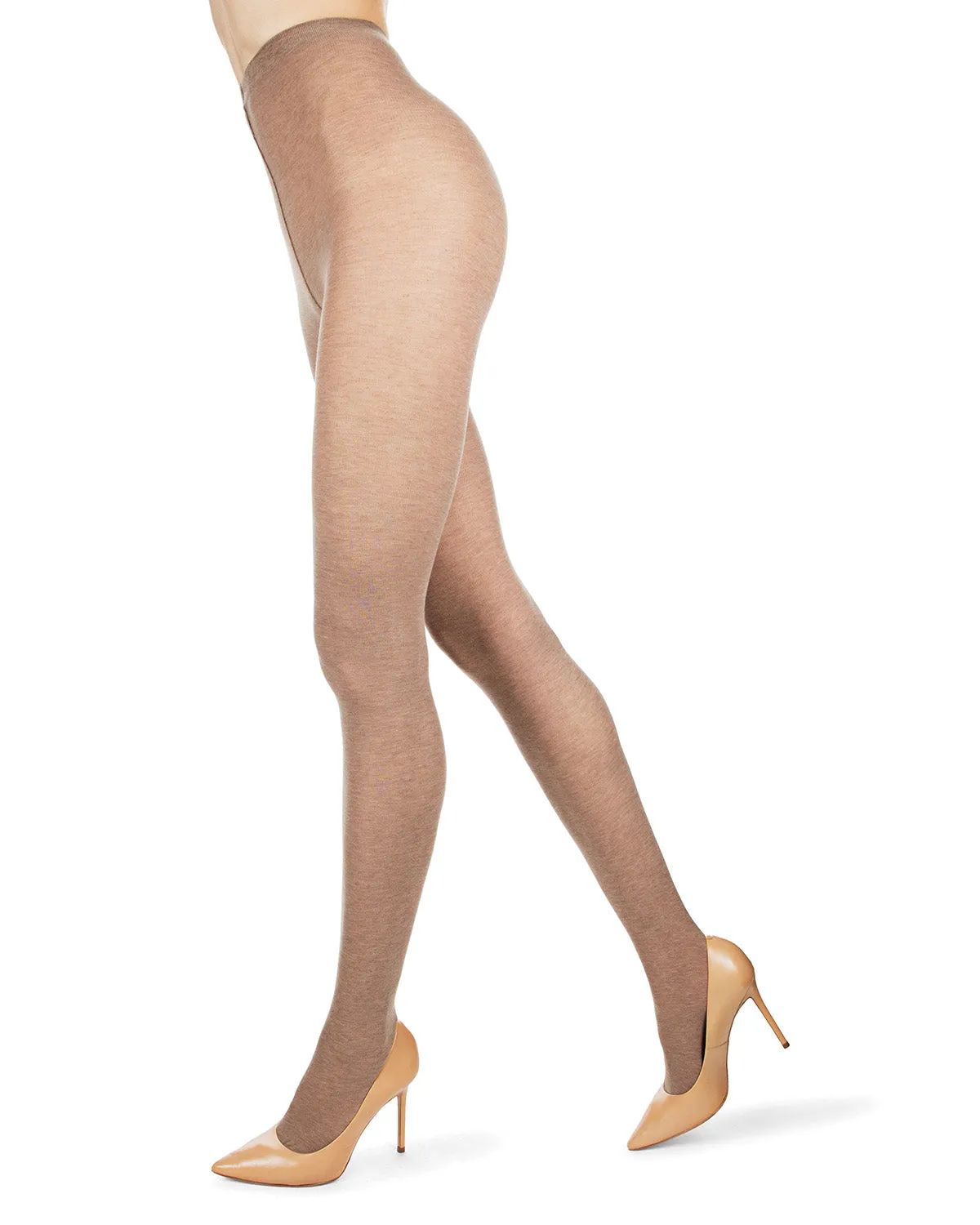 Soft Pima Cotton Tights with Comfort Waist