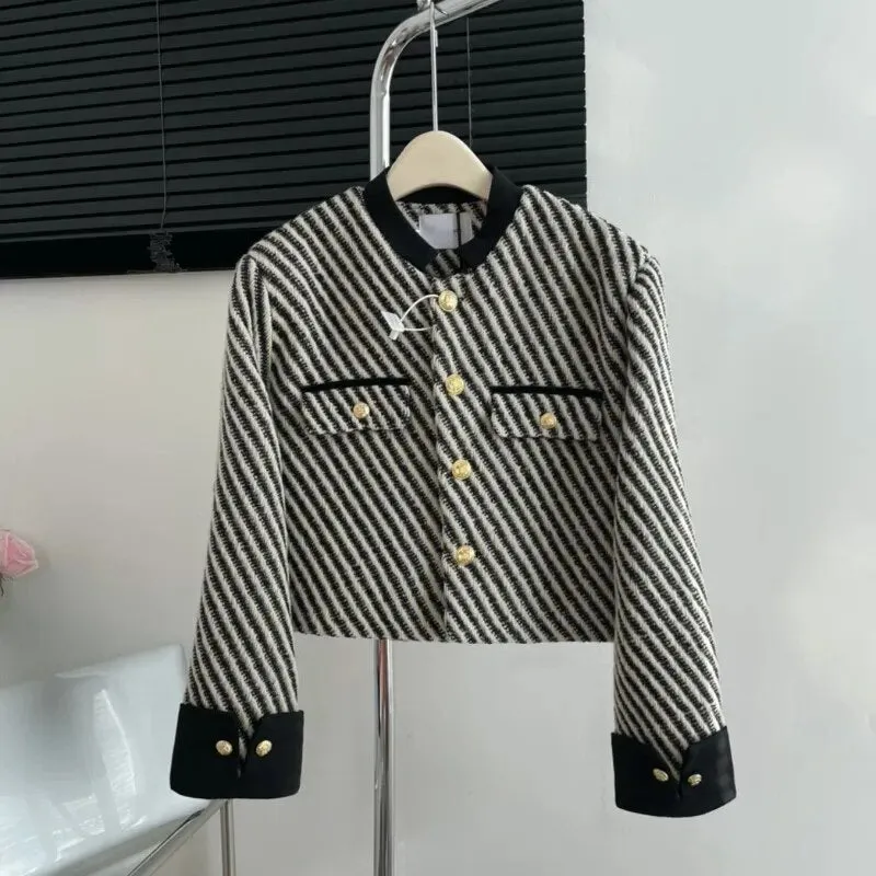 Stripe print  jacket