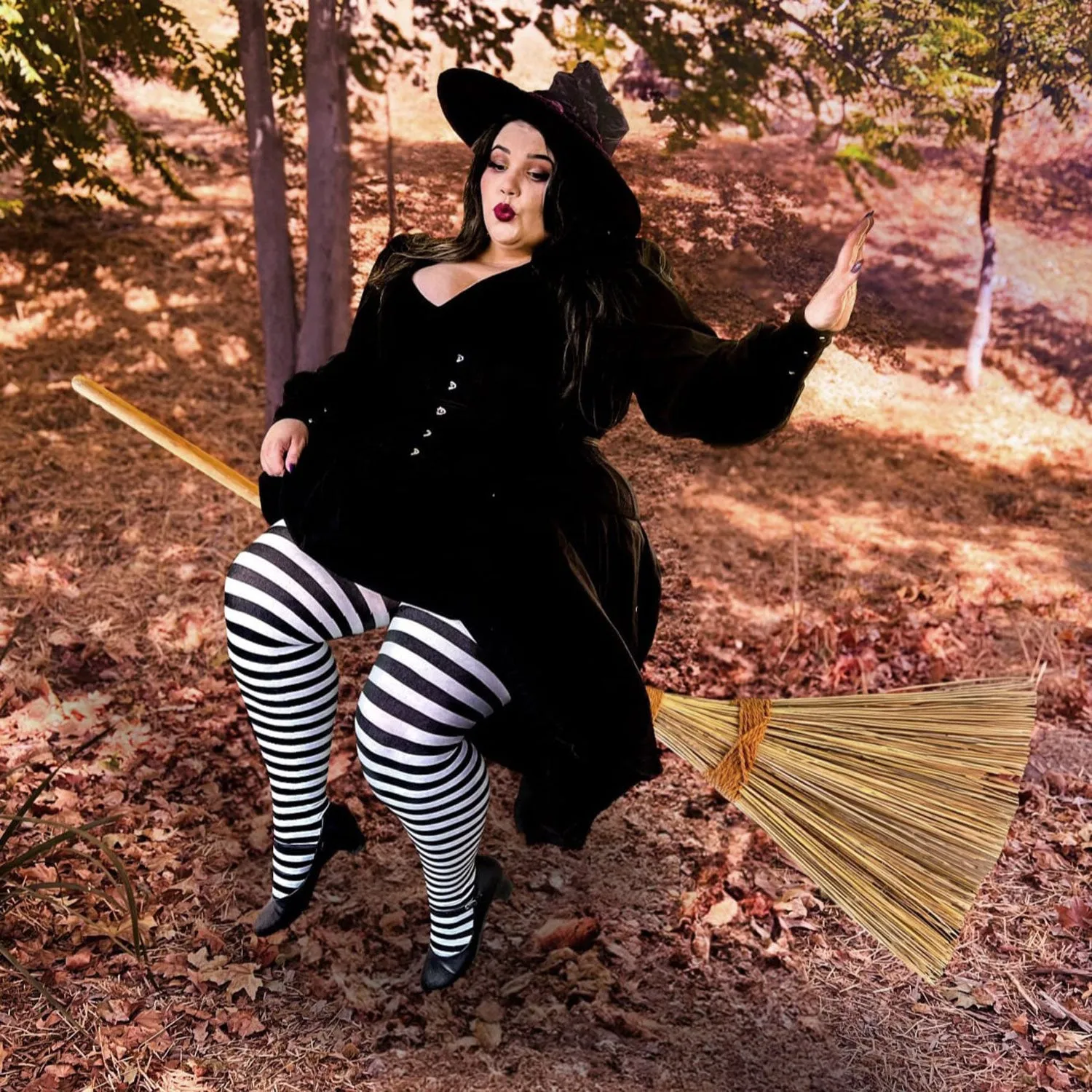 Striped Tights - Witch