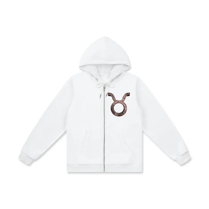 Taurus Men's Cotton Zip Hoodie