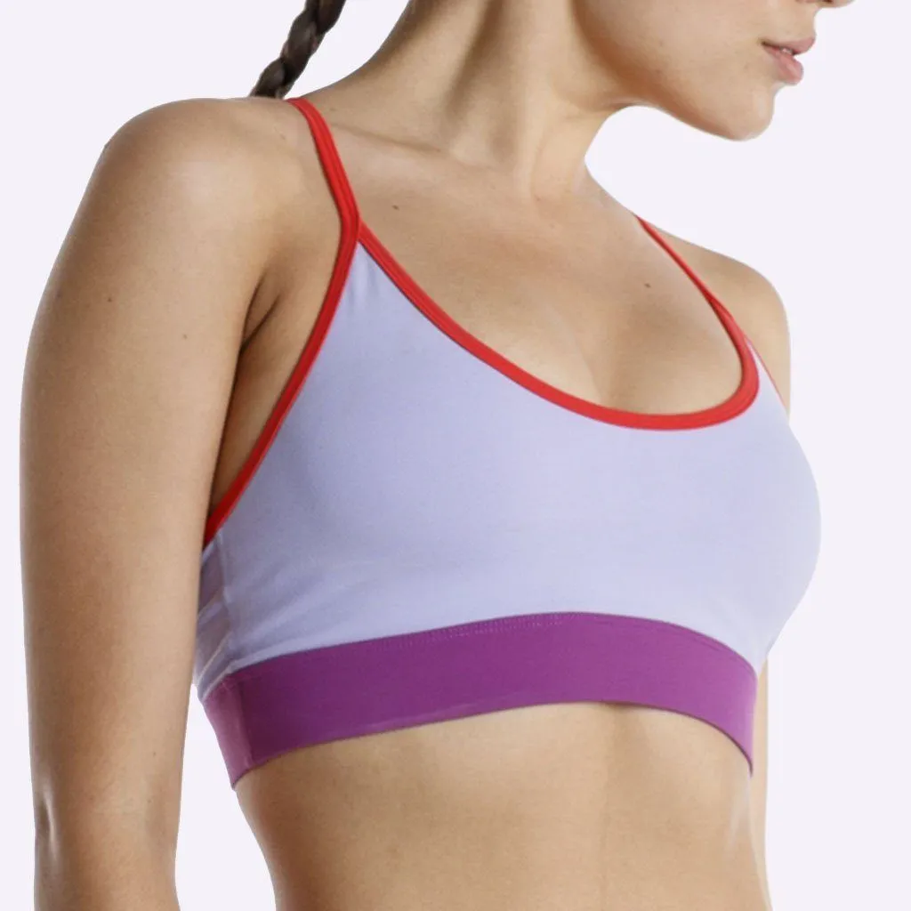 The WOD Life - Women's Swift Bra - Lavender/Red/Violet