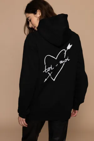 Toi   Moi Hoodie - Schwarz / Weiß