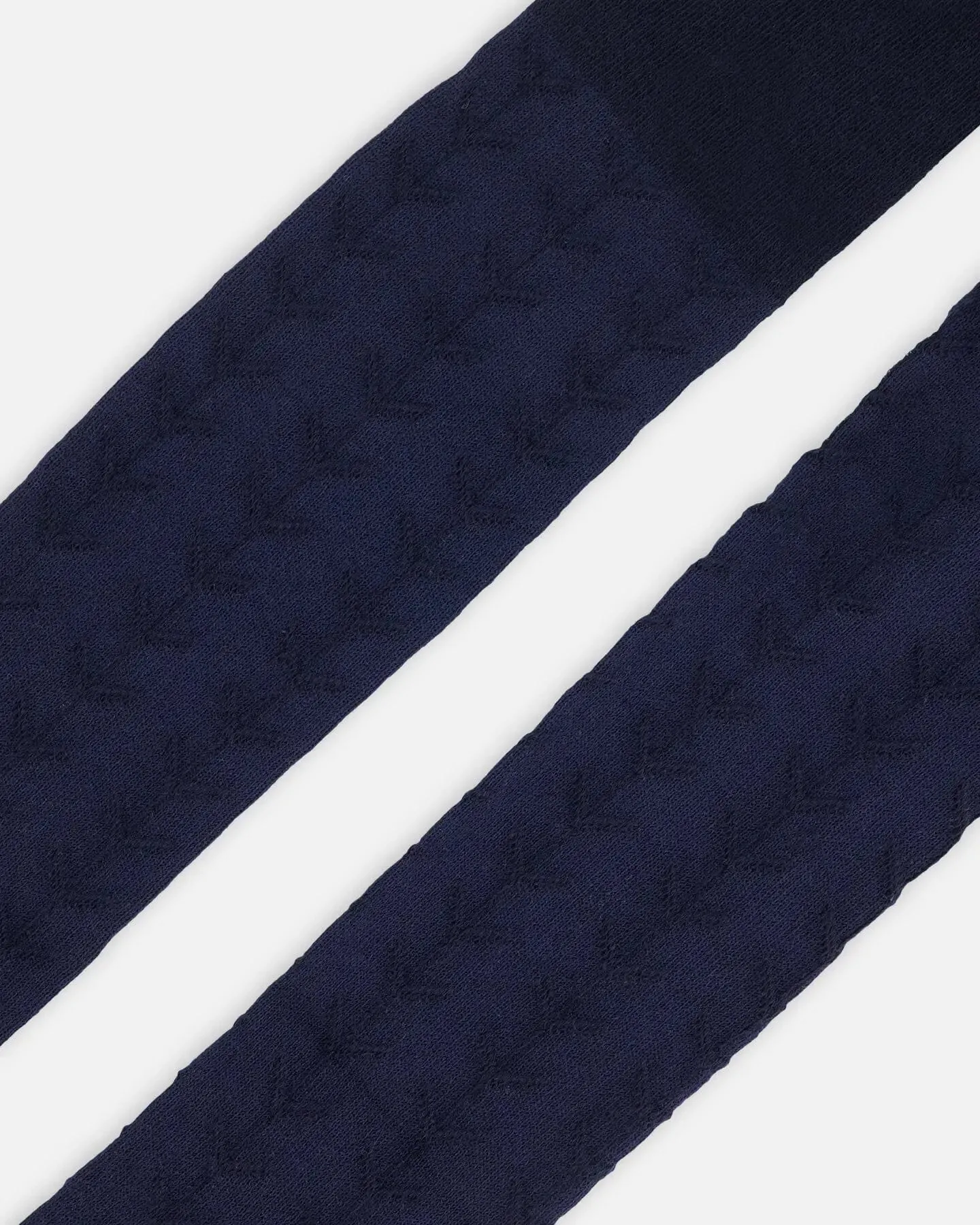 Tonal Jacquard Tights Navy