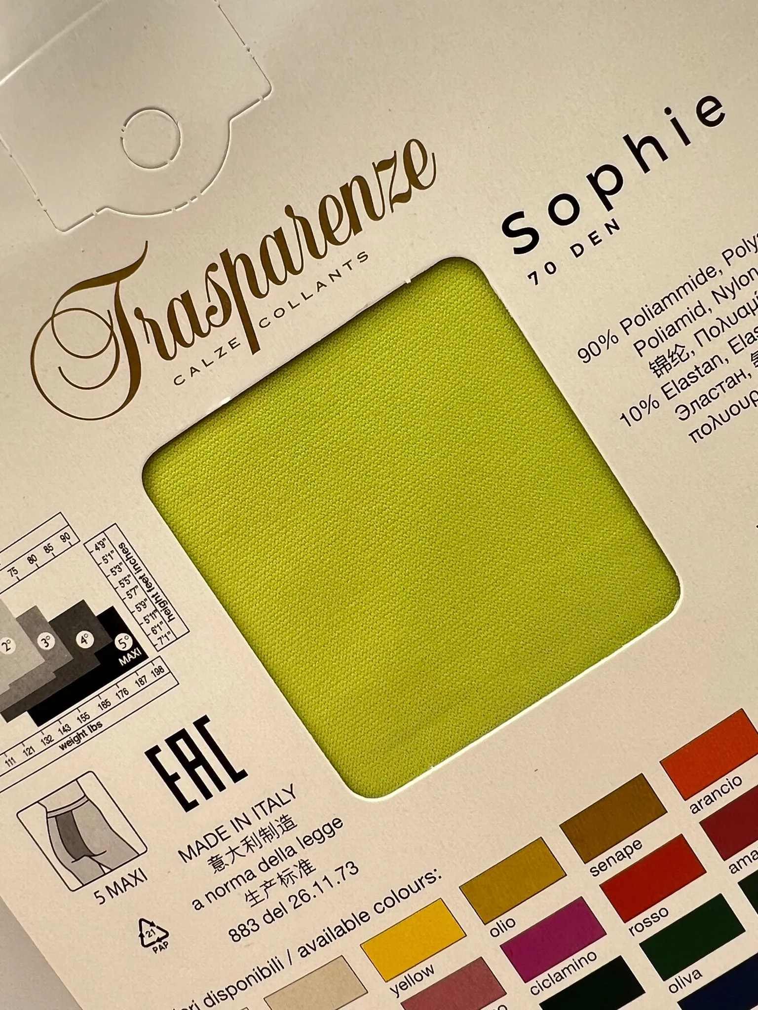 Trasparenze Sophie 70 Denier Opaque Tights - 3 Limited Colours