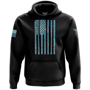 Tropical American Flag Hoodie