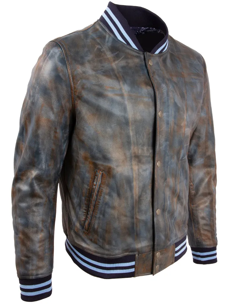 U0D8 Men's Tricolore Bomber Jacket