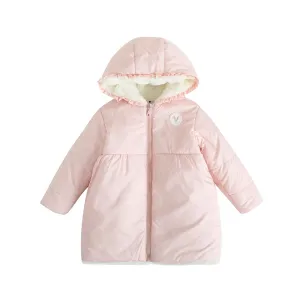 Vauva FW23 - Girls Pink Zip Long Sleeve Coat