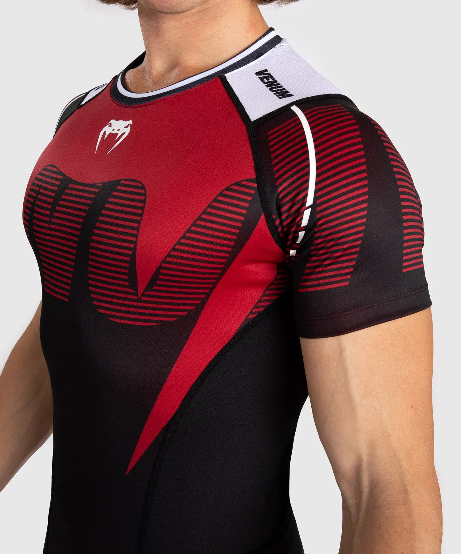 Venum Adrenaline Men's Short Sleeve Rashguard - Red