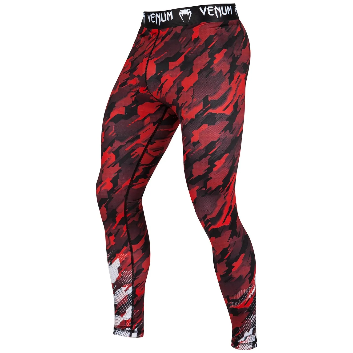 Venum Tecmo Compression Tights - Red/White