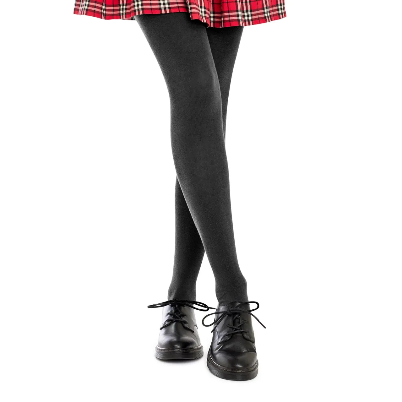 Winter School Cotton Tights - Black