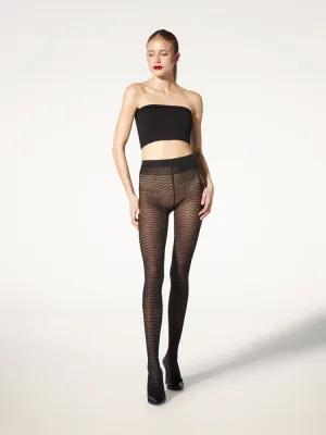 Wolford Graphic Pattern 30 Den Net Look Tights