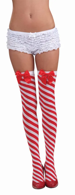 Women's Christmas Candy Cane Stockings