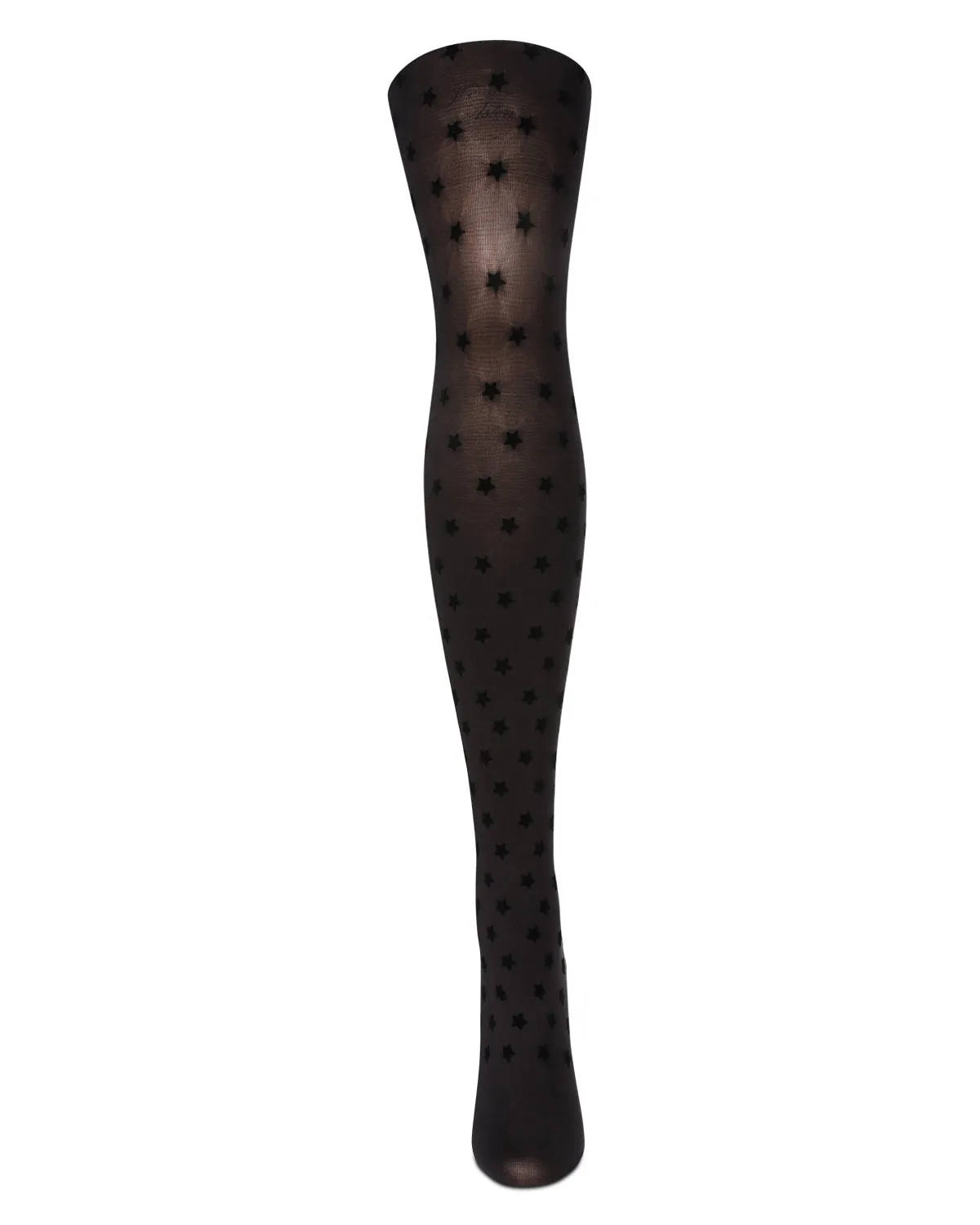 Women's Flocked Stars Opaque Tights