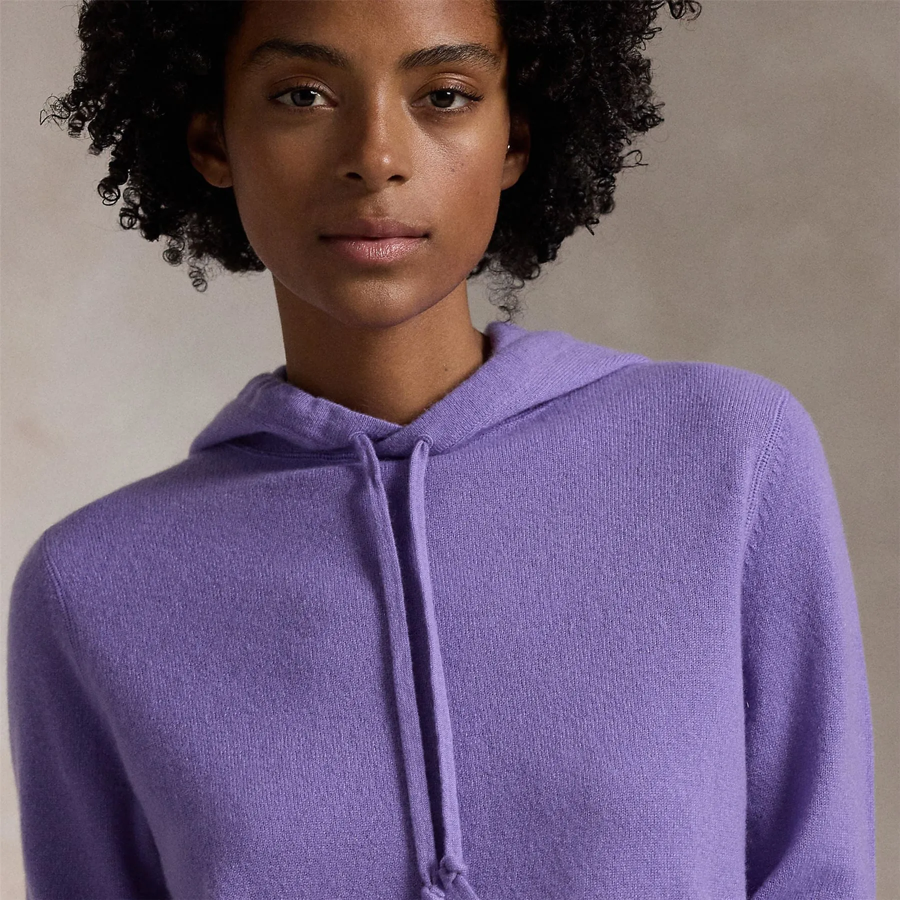 Womens RLX Cashmere Hoodie Pure Lilac - AW24