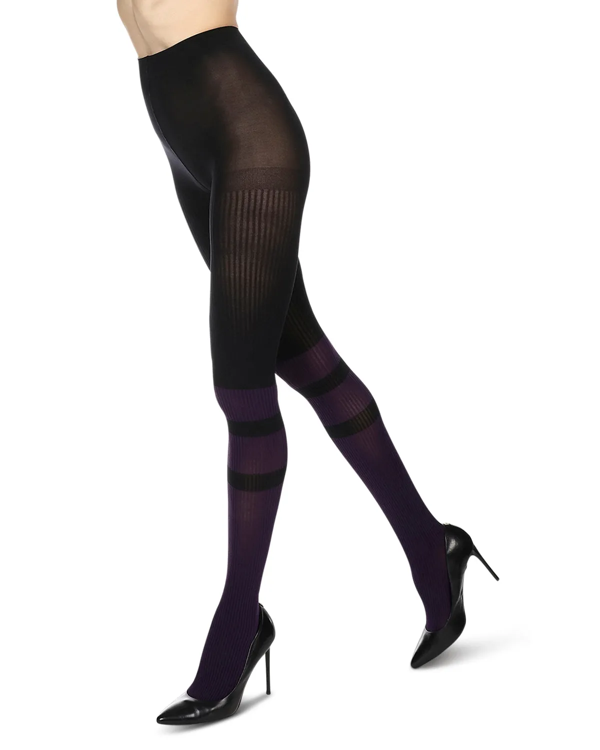 Women's Sportif Rib Nylon Fashion Tights