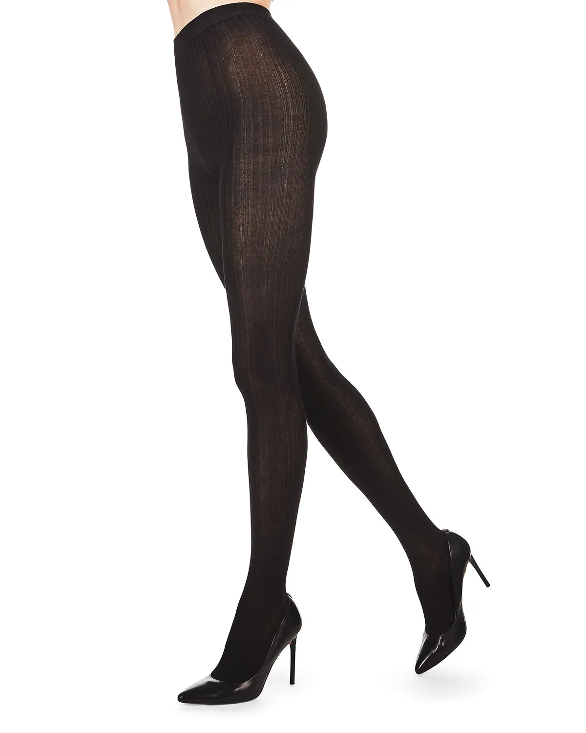 Women's Ultra-Soft Basic Bamboo Blend Ribbed Tights