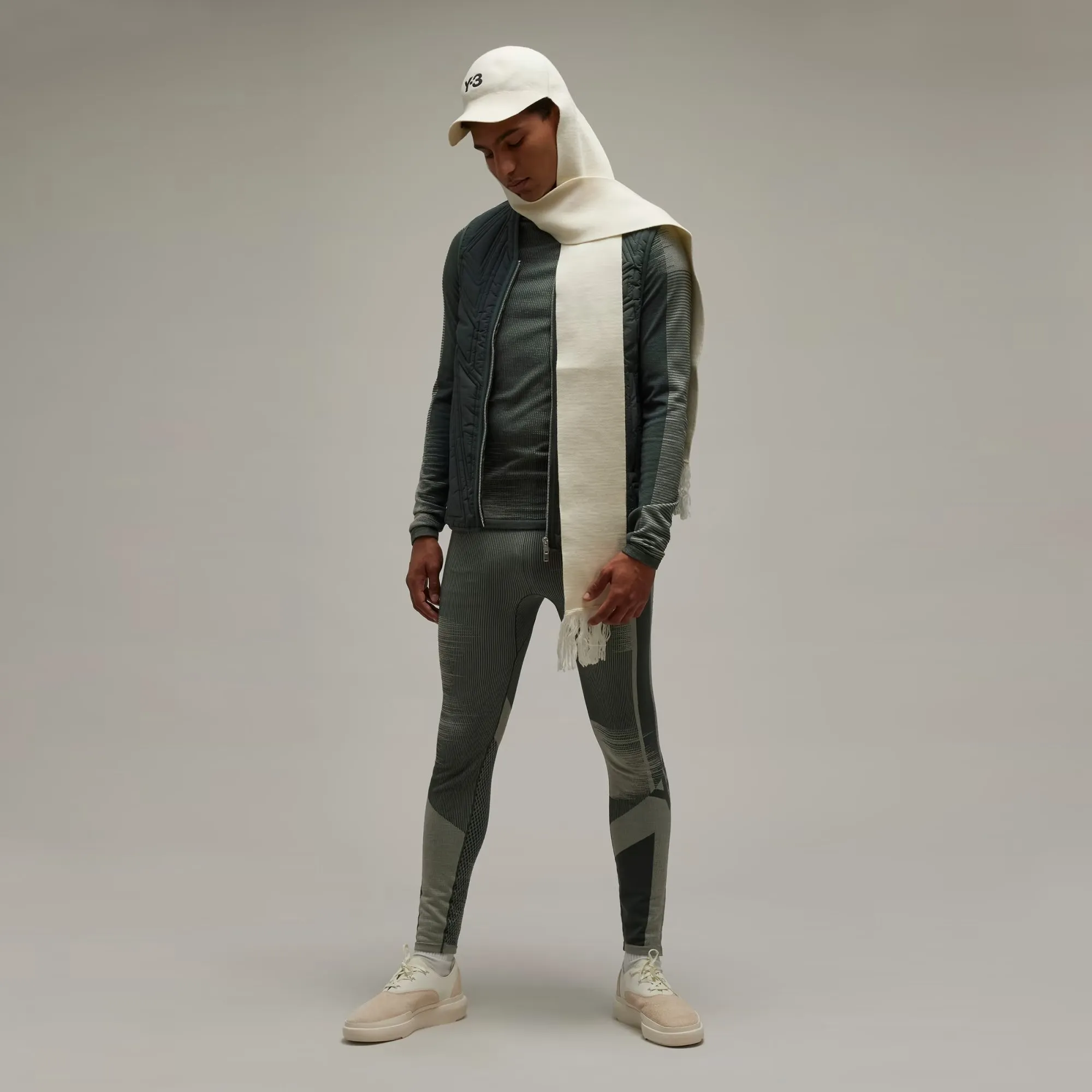 Y-3 | ENGINEERED TIGHTS  { WONDER SILVER